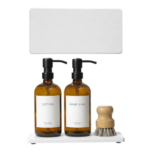 2PCS 10"x 5" Large Bathroom Sink Vanity Trays (2 Pack - Natural White / 10" x 5")