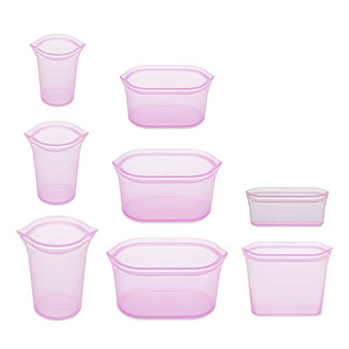Reusable Food Storage Containers Full Set of 8 Lavender (Lavender / 8 Piece Set)