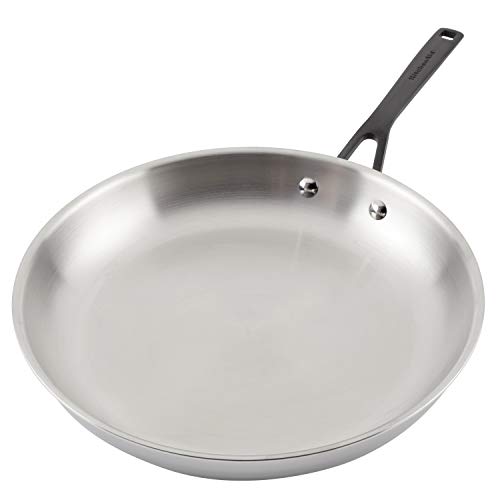 5 Ply Clad Polished Stainless Steel Fry Pan
