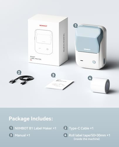 B1 Label Maker Machine with Tape