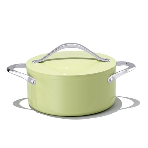 Ceramic Dutch Oven with Lid (Olive Green)