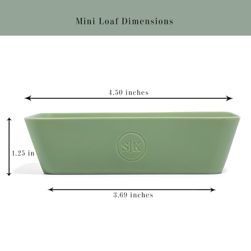 Silicone Individual Mini Loaf Pans (Bento)
