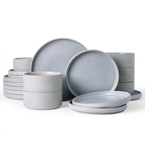Star Plates and Bowls Sets (Matte Gray)