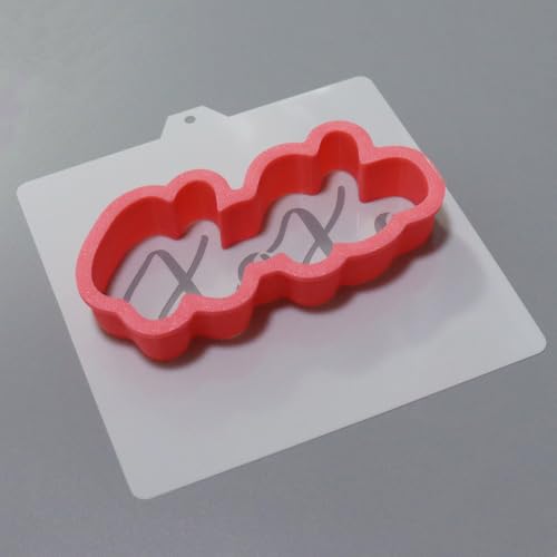 Cookie Cutter and Stencil Bundle Royal Icing Cookies Stencils Paint Your Own Biscuit Bakery Starter Kits Royal Icing Fondant Cutters Birthday Wedding Holiday Cookies Painting Coloring Pages Comb (XOXO)