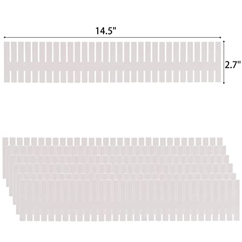 40Pcs Grid Drawer Dividers (White)