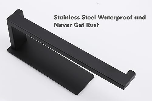 Hand Towel Holder (2 Pack 9 In / Matte Black)