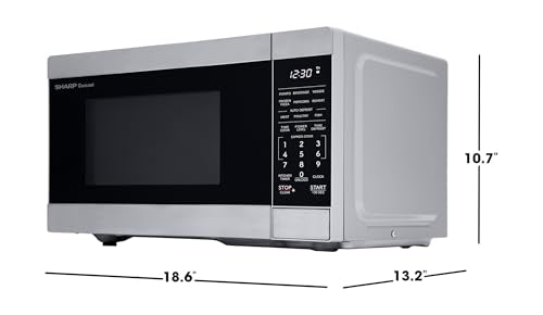 SMC0962KS 0.9 cu. ft. 900W Stainless Steel Countertop Microwave Oven (With Child Lock)