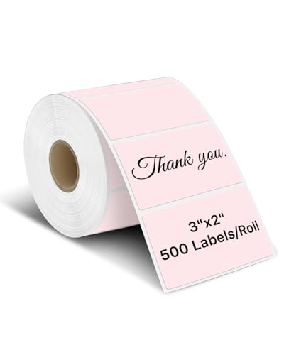 3" x 2" Thermal Labels (3"x2" / Pink)