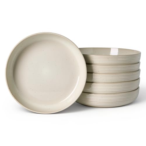 Milkyway 33 oz Pasta Bowls Set of 6 (Beige Thread / Set of 6)