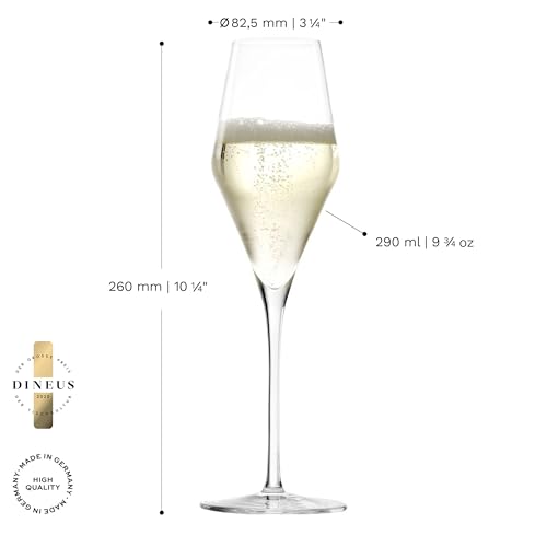 Quatrophil Champagne Glasses Crystal (2 Pieces (1 Pack))