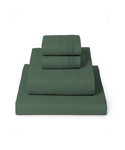 Iconic 4 Piece Microfiber Sheet Set (1448 Emerald Green / Queen)