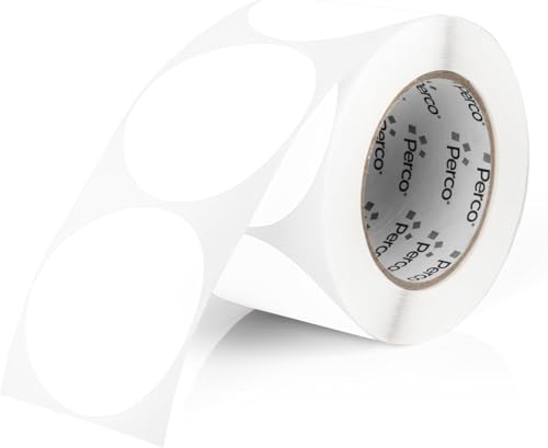 White Round Circle Dot Sticker 3 (White / 3 Inch)