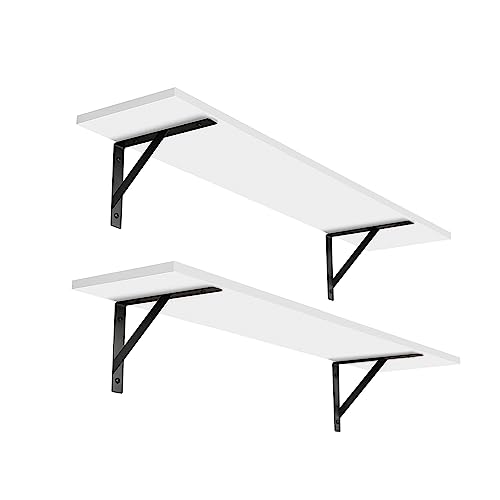 Long Wall Shelves (White / 31.5 Inch)