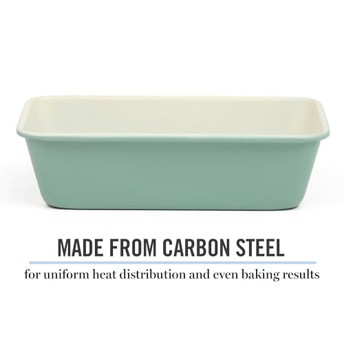 Gallen 9 Inch Nonstick Carbon Steel Loaf Pan (Teal / 9" Loaf Pan)