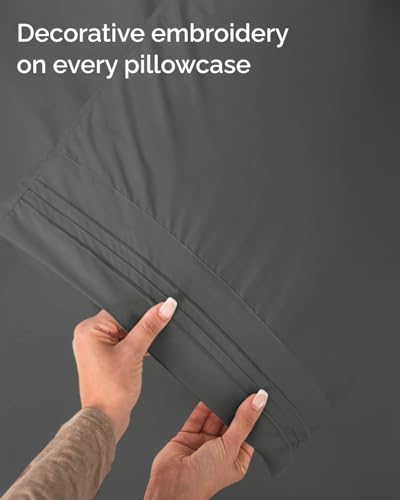 Twin Size 3 Piece Sheet Set (07 - Charcoal / Twin)