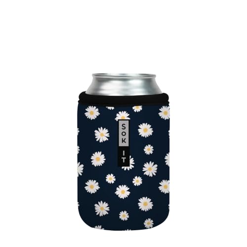 CanSok Sleeve for Beer & Soda Insulated Neoprene Cover (Daisy Chain / 12oz Can Sleeve)