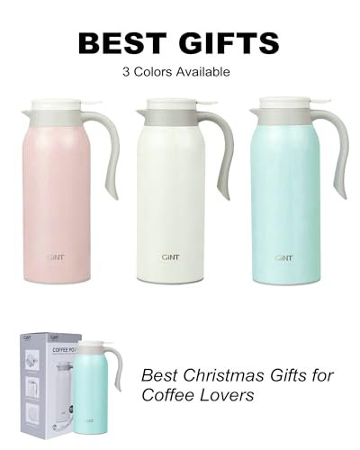 51 Oz Stainless Steel Thermal Coffee Carafe (Blue / 50.7 Ounces)