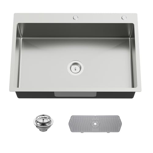 33x22In Drop In Kitchen Sink (33x22 Stainless)