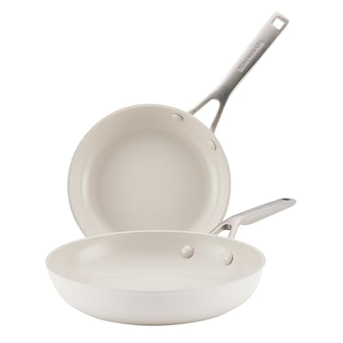 Ceramic Induction Skillet Set (Porcelain / 8.25-Inch & 10-Inch)