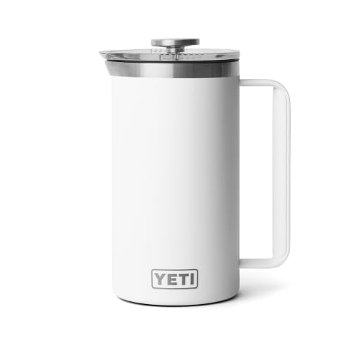 Rambler 34 oz. French Press Coffee Maker (34 Ounce / White)