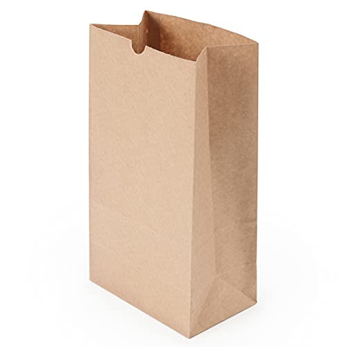 Bag Tek 12 LB Disposable Lunch Bags 100 Sturdy Take (12 lb / Kraft)
