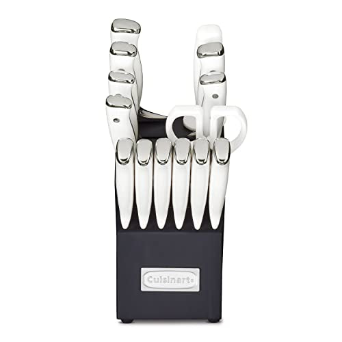 15 Piece Knife Set with Block (Navy/White)