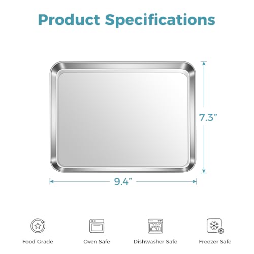 Small Baking Sheet Set of 4 (9.4"x7.3")