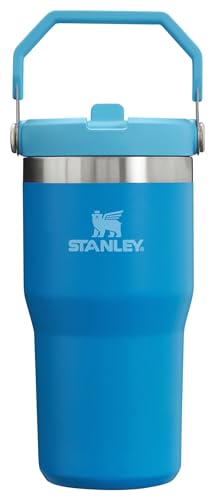 IceFlow Flip Straw Tumbler with Handle 20 oz (Azure / 20 Ounces)