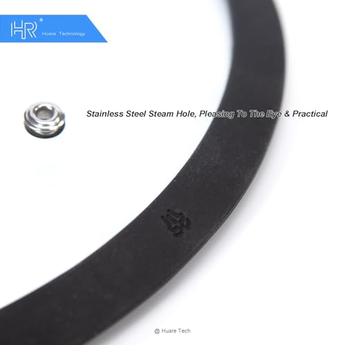 HR Huare Vented Tempered Glass Cookware Lid Black 1 Pack (8" / Black)