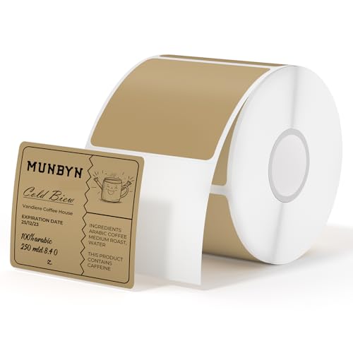 2x2 Thermal Labels (Brown / 2x2")