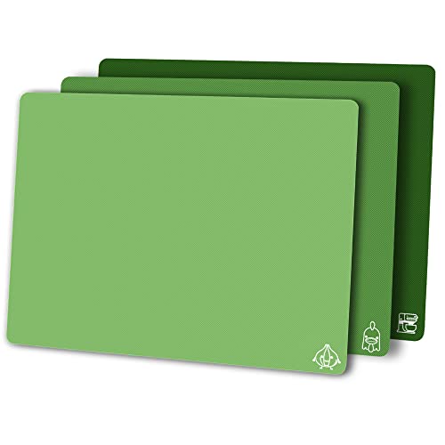 Flexible Plastic Cutting Board Set of 3 Gradient Color (Green)