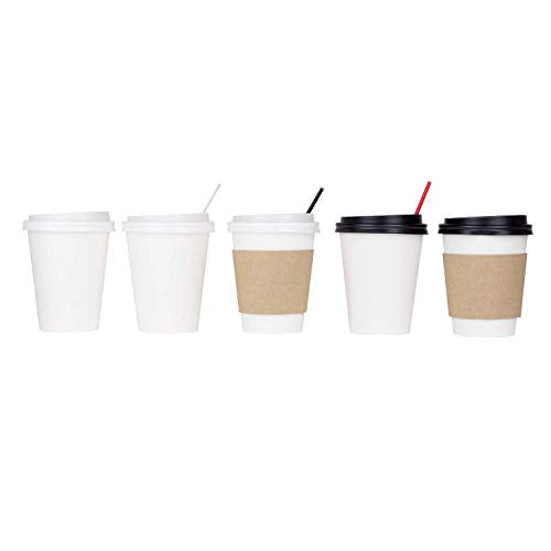 8 oz Paper Coffee Cup [1 (8 OZ / White)