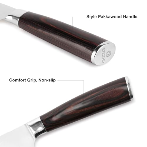 Bread Knife 10 In German Professional Homemade Bread Slicing Knife (Dark Brown)