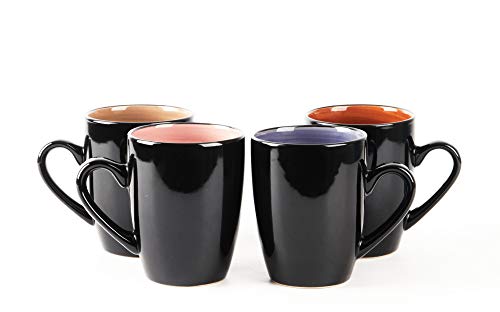 16 Piece Dinnerware Set (16pc Set / Mix Cobalt, Mocha, Rose, Spice)