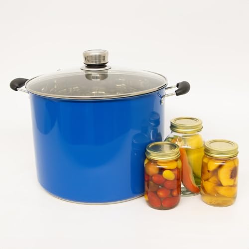 21.5 Quart Water Bath Canner with Pressure Gauge (Blue)