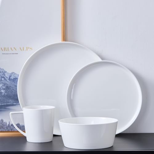 Madeline Formal Bone China Dinnerware Set 32 Piece Service for 8 (Madeline - White / 32 Piece Service for 8)