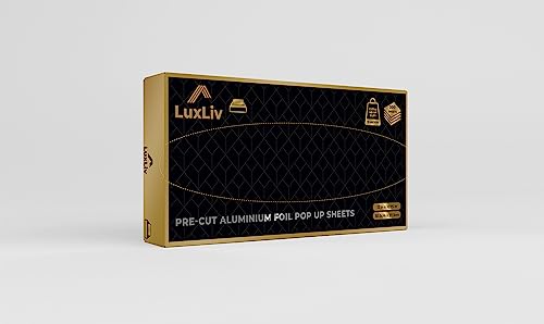 Pre Cut Aluminum Foil Sheets 200 Count