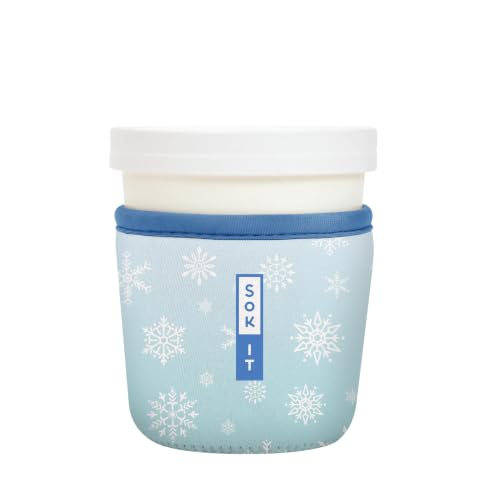IceCreamSok Insulated Neoprene Cover (Let It Snow / Fits Tapered Pints)
