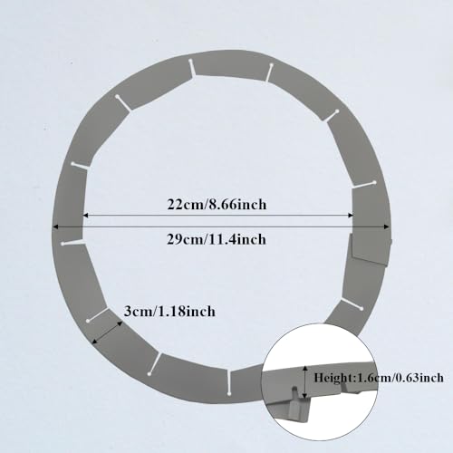 Adjustable Pie Crust Shields Baking Protectors (Grey-2pcs)