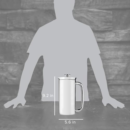 P7 French Press (18 oz / Polished Stainless Steel)