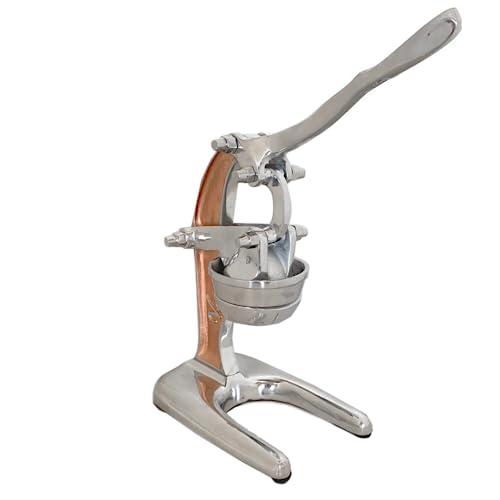 Artisan Cast Aluminum Professional Grade Manual Hand Press Juicer for Orange (Rose Gold)