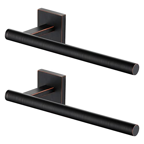 Bathroom Towel Bar Hand Towel Holders Wall Mount Toilet Kitchen Cabinet Paper Holder Stainless Steel Bath Accessories Oil Rubbed Bronze 2 Pack (Oil Rubbed Bronze / 2 Pack)