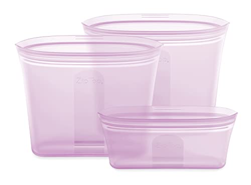 Reusable Food Storage Bags (Lavender / 3 Bag Set)
