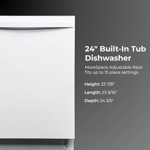 24" Built In Dishwasher (White)