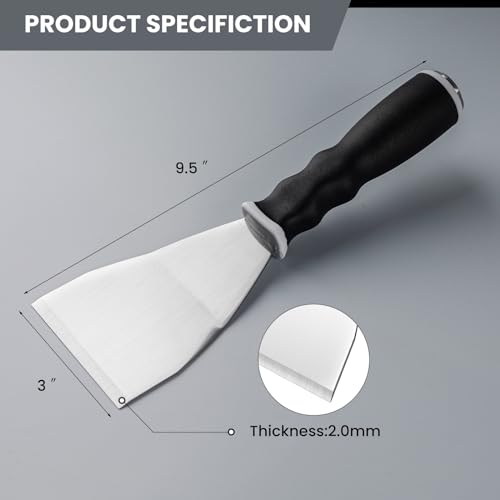 2 Pack 3" Bent Paint Scraper & 10 (10 in 1 and 3" Bent Putty Knife)