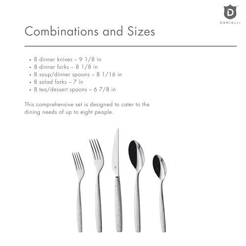 Engraved Silverware Set for 8 (40-Piece)