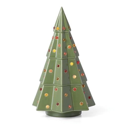 Evergreen Large Lit Tree Christmas Figurine (Lit Figurine, Large)