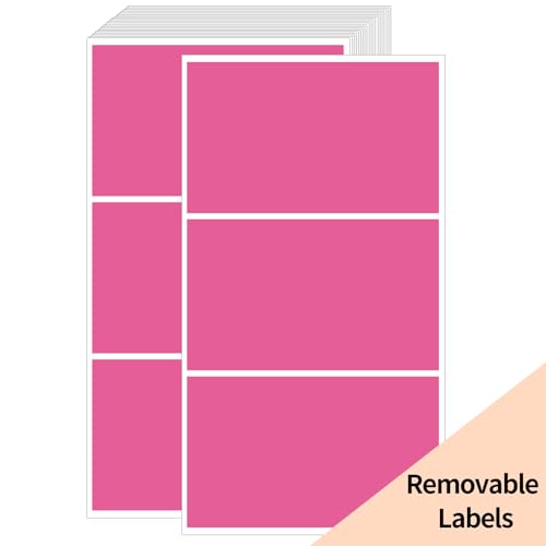 Removable Colored Labels Stickers