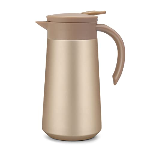 28oz Small Coffee Carafe Insulated Coffee Pot (Golden)