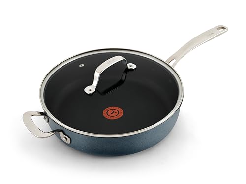 Platinum Nonstick Jumbo Cooker 5 Quart Induction Oven Broiler Safe 500F Cookware (Platinum Nonstick)